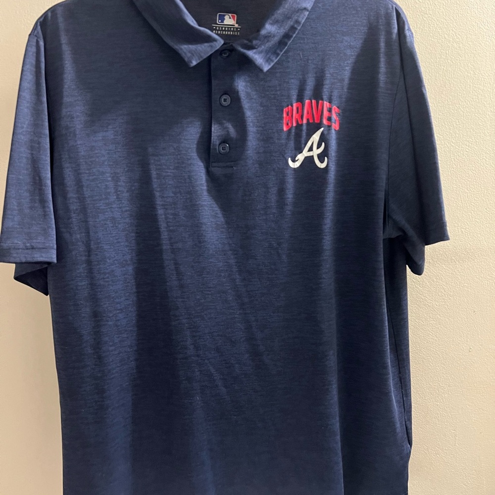 Atlanta Braves Navy Polo Shirt